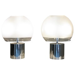 Set of 2 Porcino Lamps, Luigi Caccia Dominioni for Azucena, 1970
