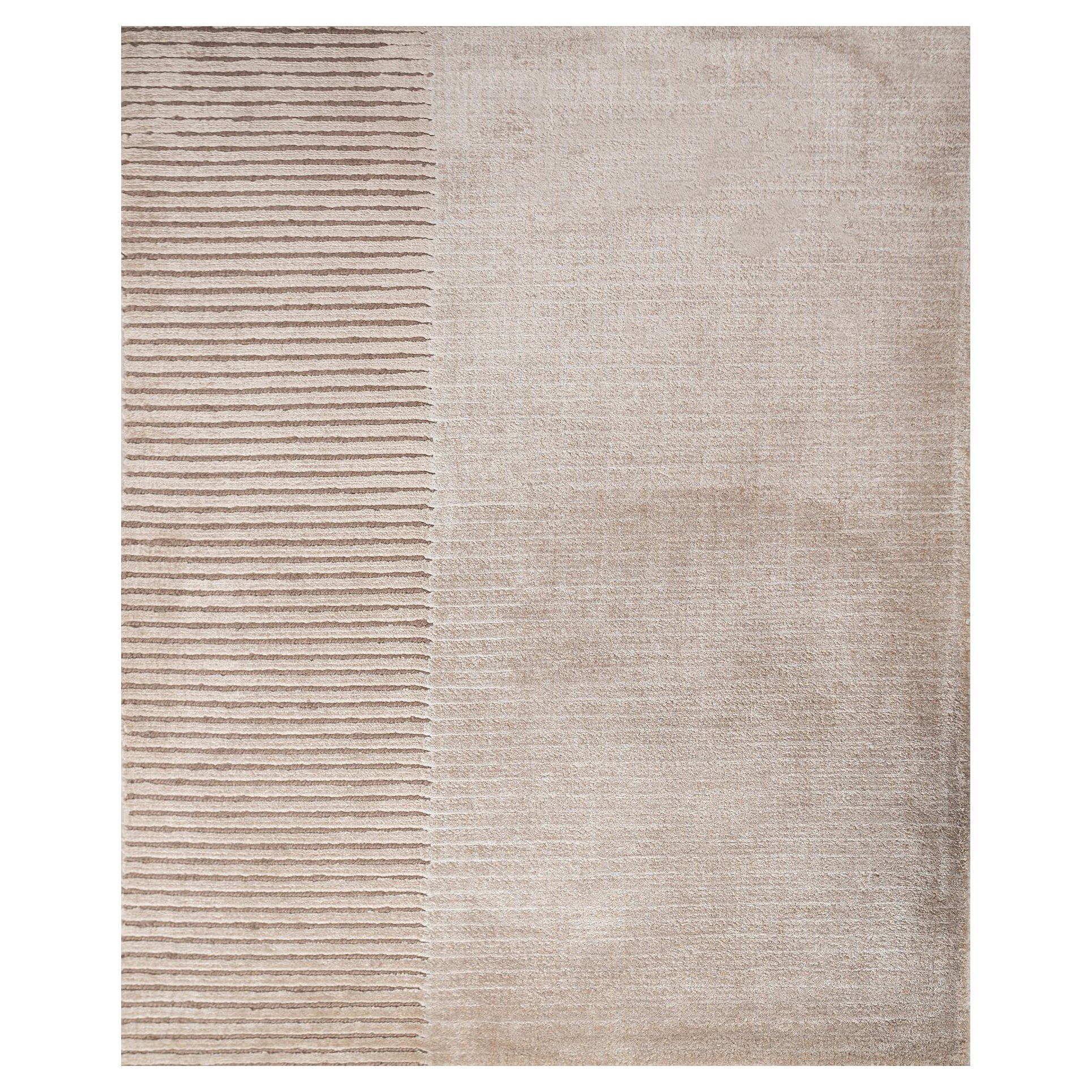 Alfombra anudada a mano Jaipur Rugs Blanco pimienta y blanco ensueño 60X90 cm