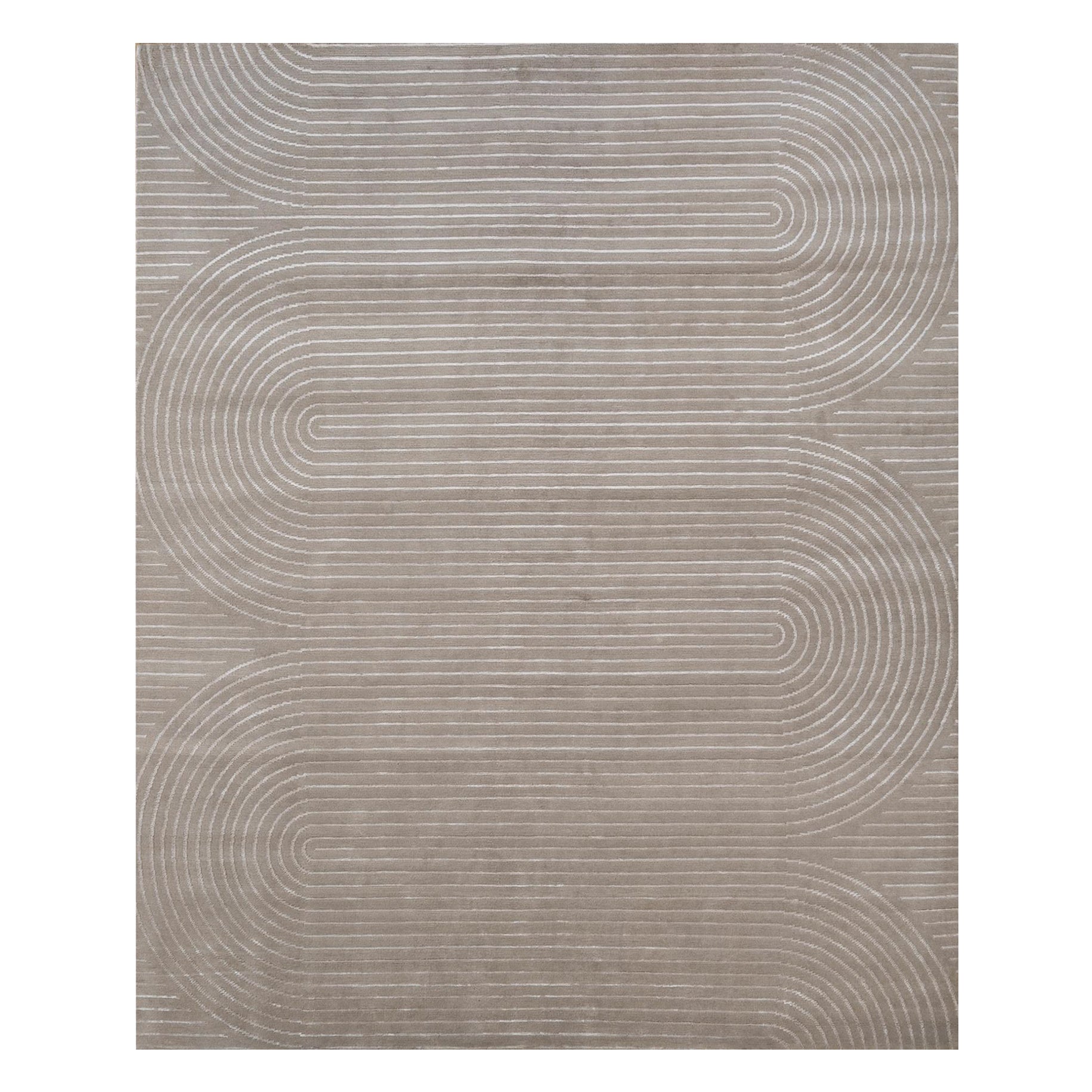 Alfombras Jaipur Marfil Oscuro y Blanco 240X300 cm Alfombra Anudada a Mano