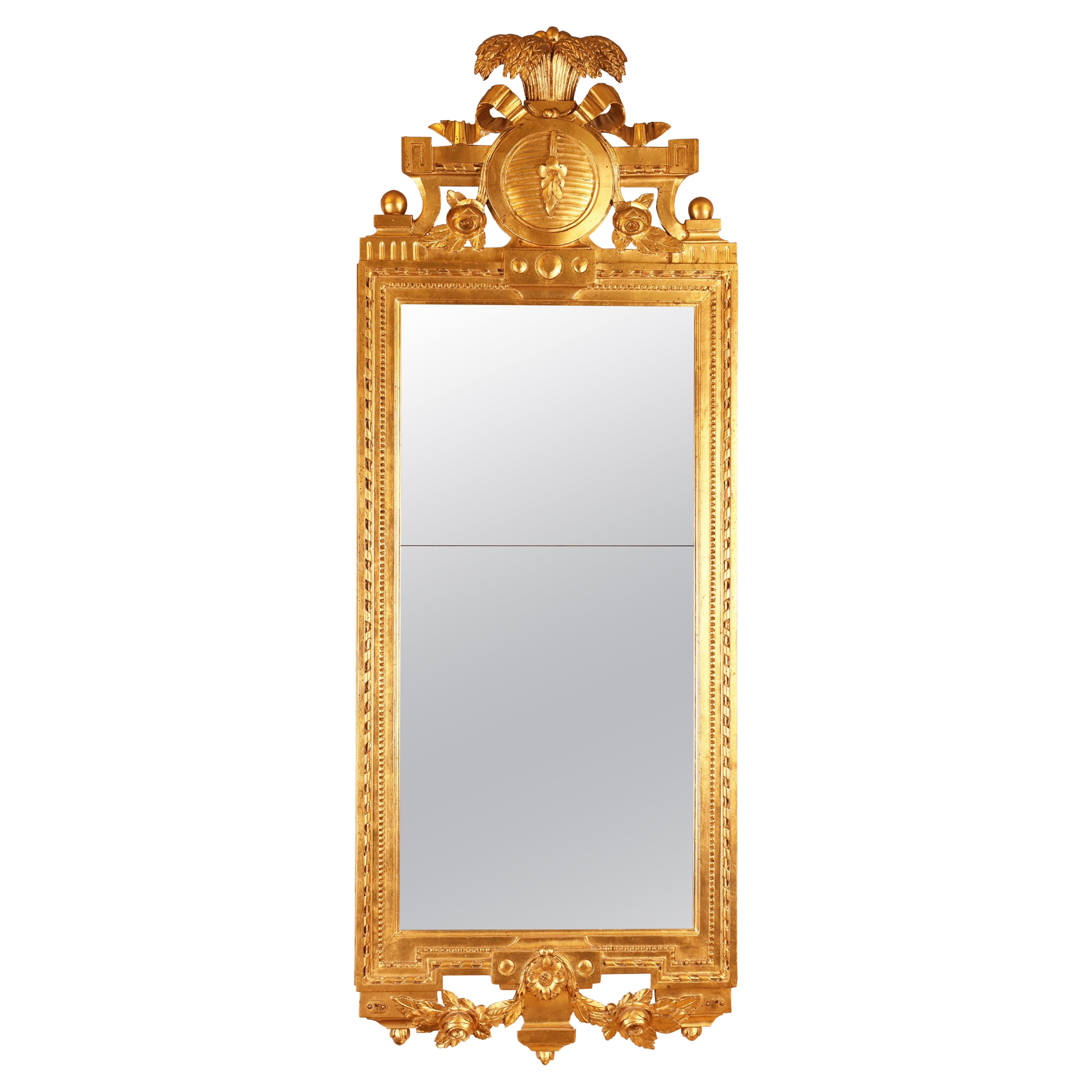 18th Century Gustavian Mirror by Johan Åkerblad For Sale