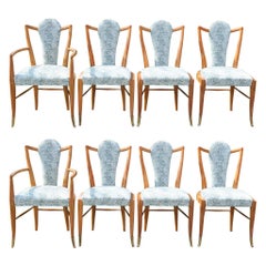 Set of Eight 1950s Dining Chairs by Adolfo Genovese