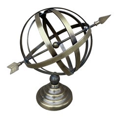 Vintage French Country Brass Garden Armillary Sundial