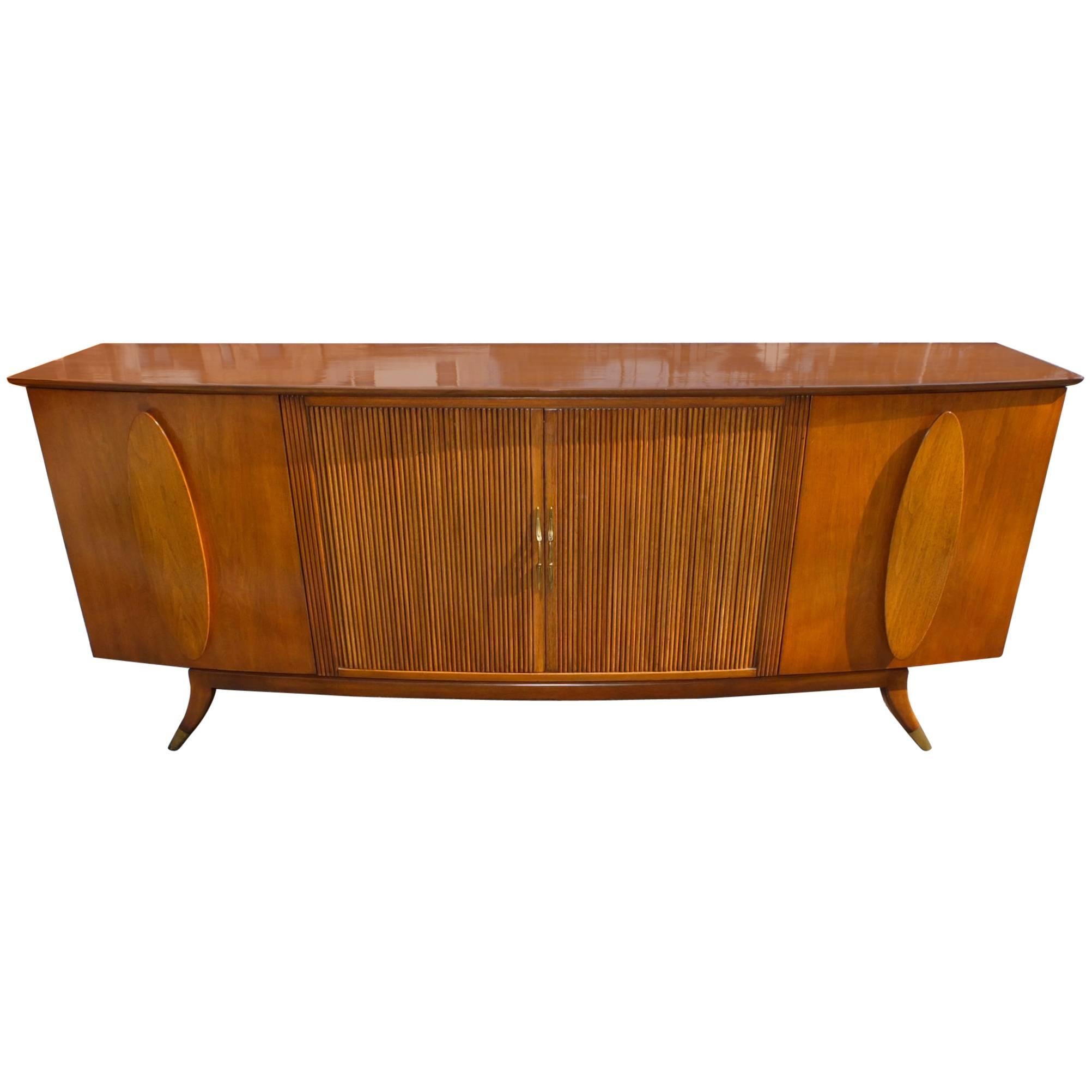 1950s Walnut Italian Sideboard by Adolfo Genovese