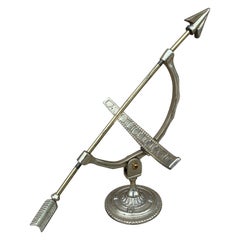 Vintage Neoclassical French Country Brass Garden Armillary Sundial