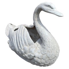 Jardinera Cisne Grande de Fibra de Vidrio