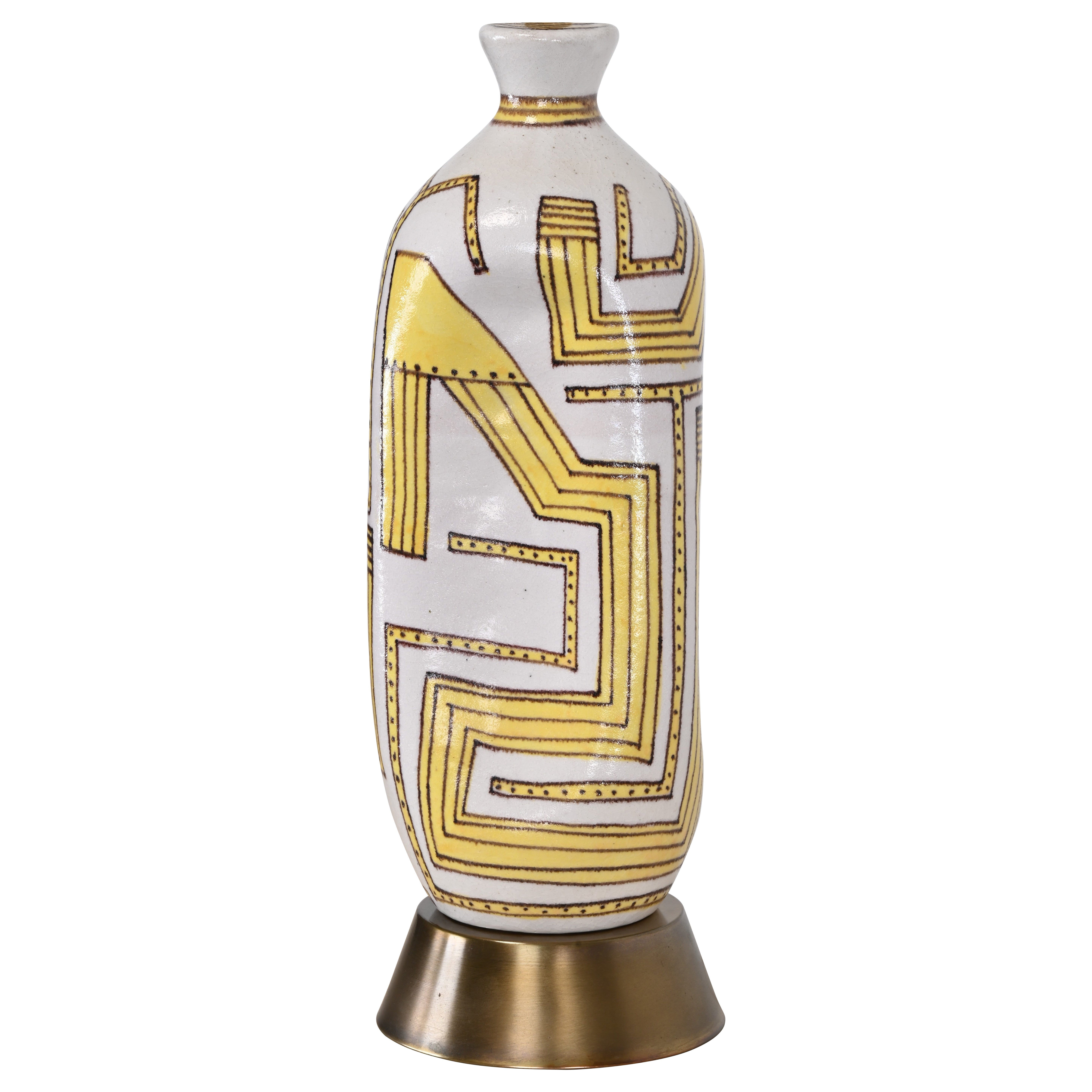 Keramiklampe von Guido Gambone, Italien, 1955