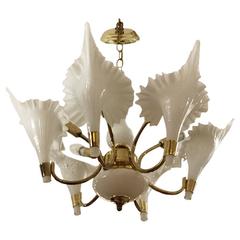 Mid-Century Italian Murano Chandelier 8