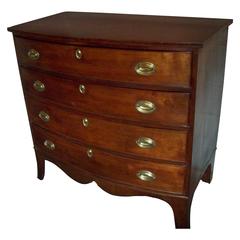 Early 19th Century American Cherry Bowfront Chest