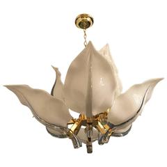 Italian Murano Mid Century Two Tier Chandelier By Franco Luce 12