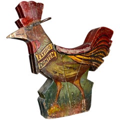 Cock in Wood by R.J Lakin from Streatham Workshop in London, Carousel, 1930