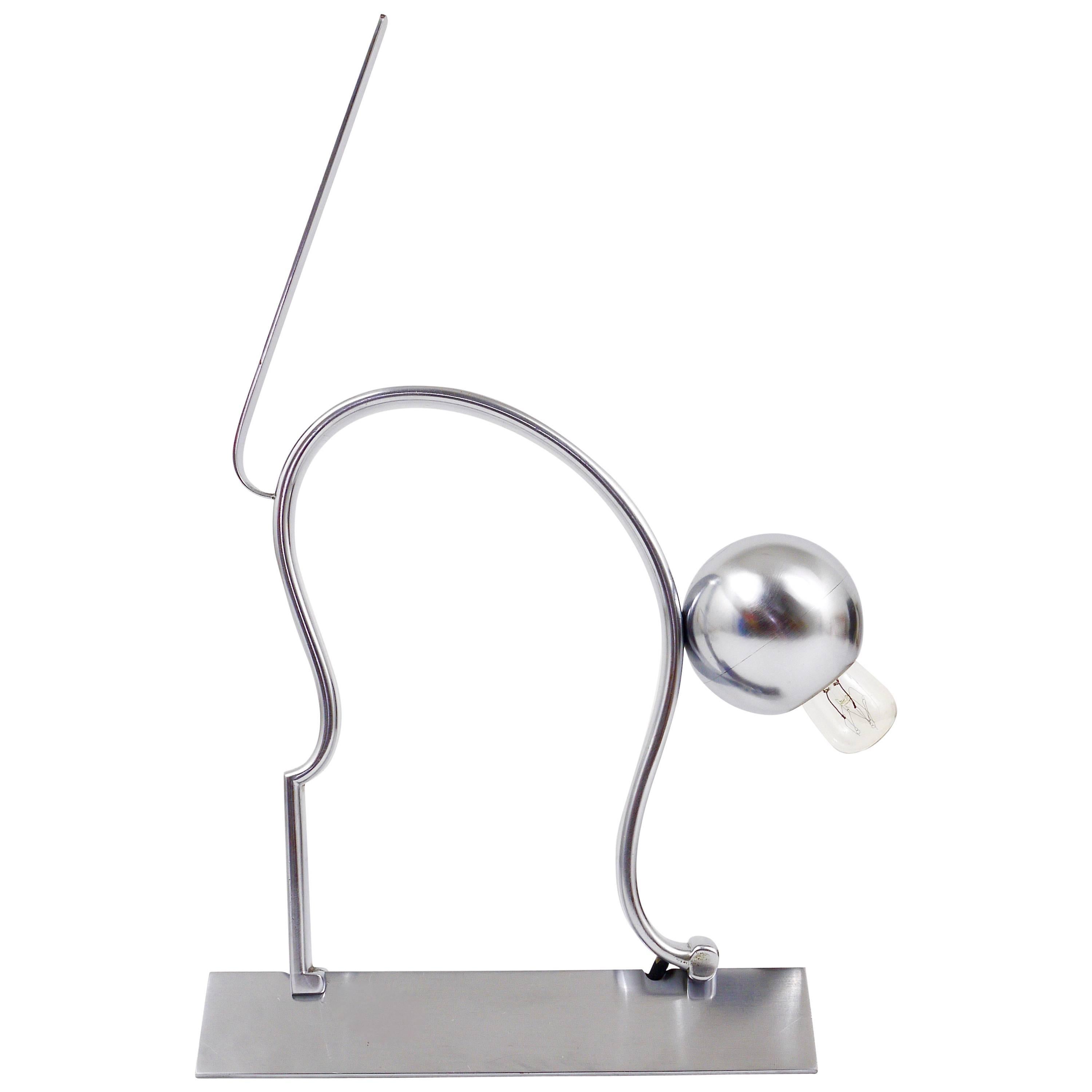 Lámpara de sobremesa estilo Hagenauer Art Decó 1930 Escultura de gato