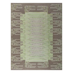 Tapis de style scandinave contemporain fait à la main par Doris Leslie Blau