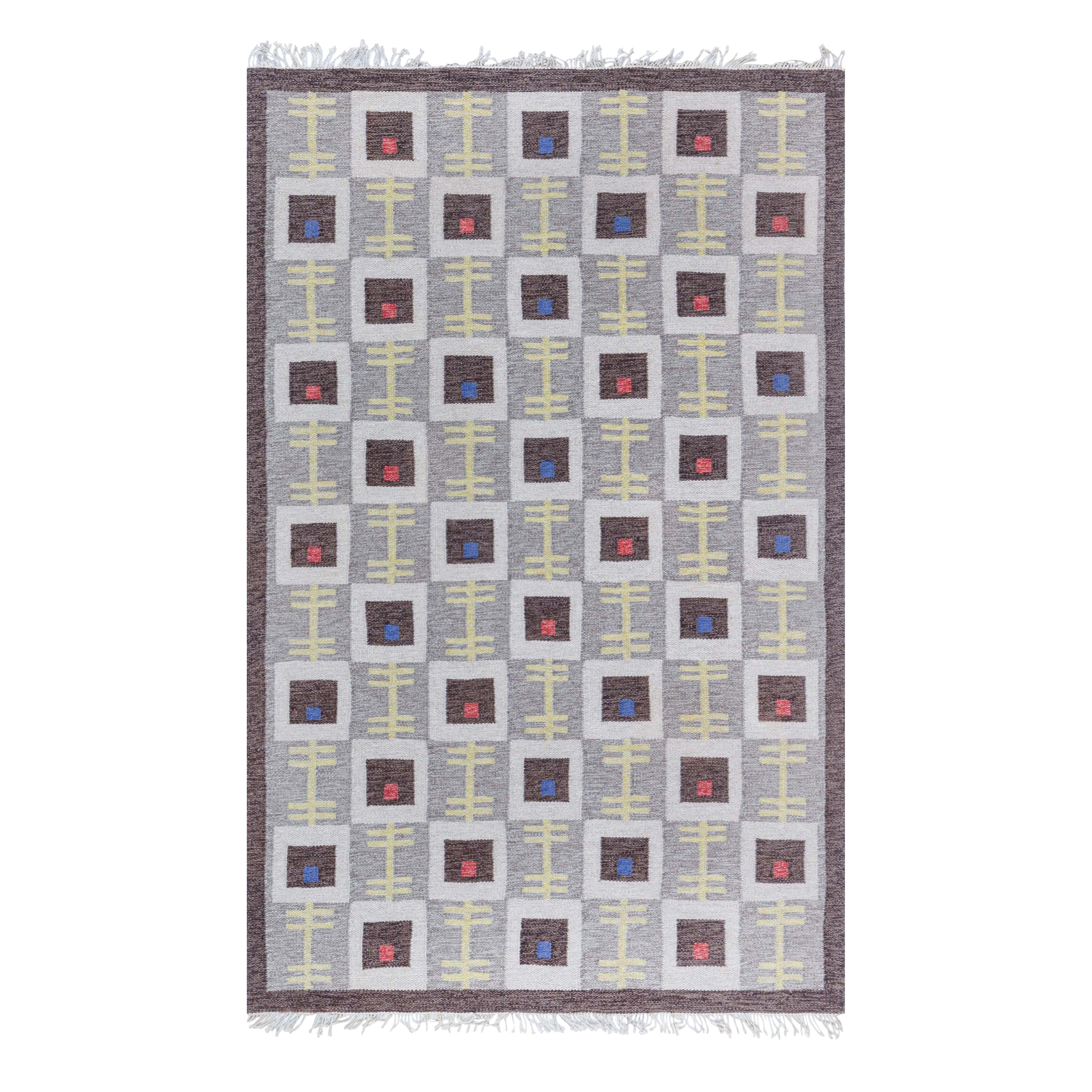 Doris Leslie Blau Vintage Swedish Flat Woven Rug