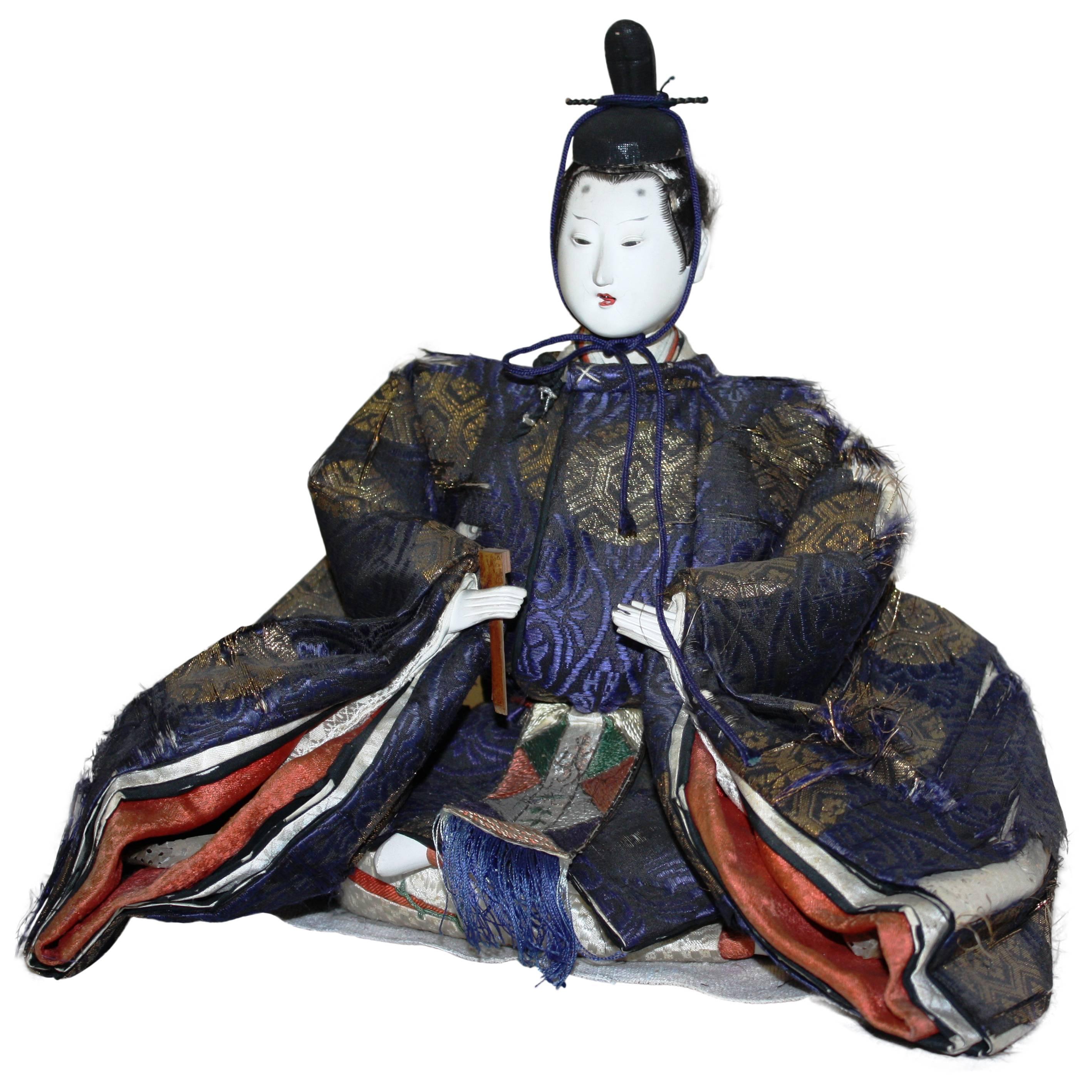 Japanese Emperor Doll, Meiji Period 