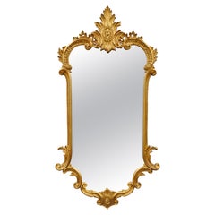 Miroir à cadre doré de style Louis XV du 20ème siècle