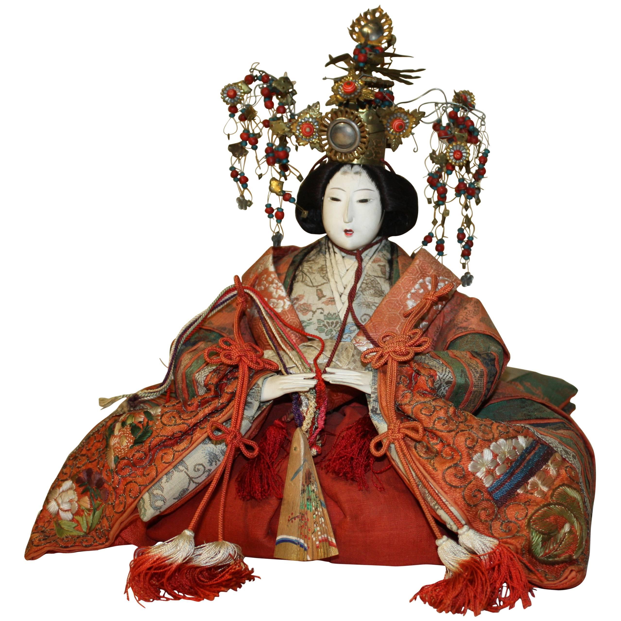 Japanese Empress Doll, Meiji Period