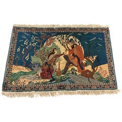Omar Khayyam Esfahan wool and silk carpet