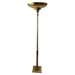 Mid Century Messing Stehlampe durchbohrt