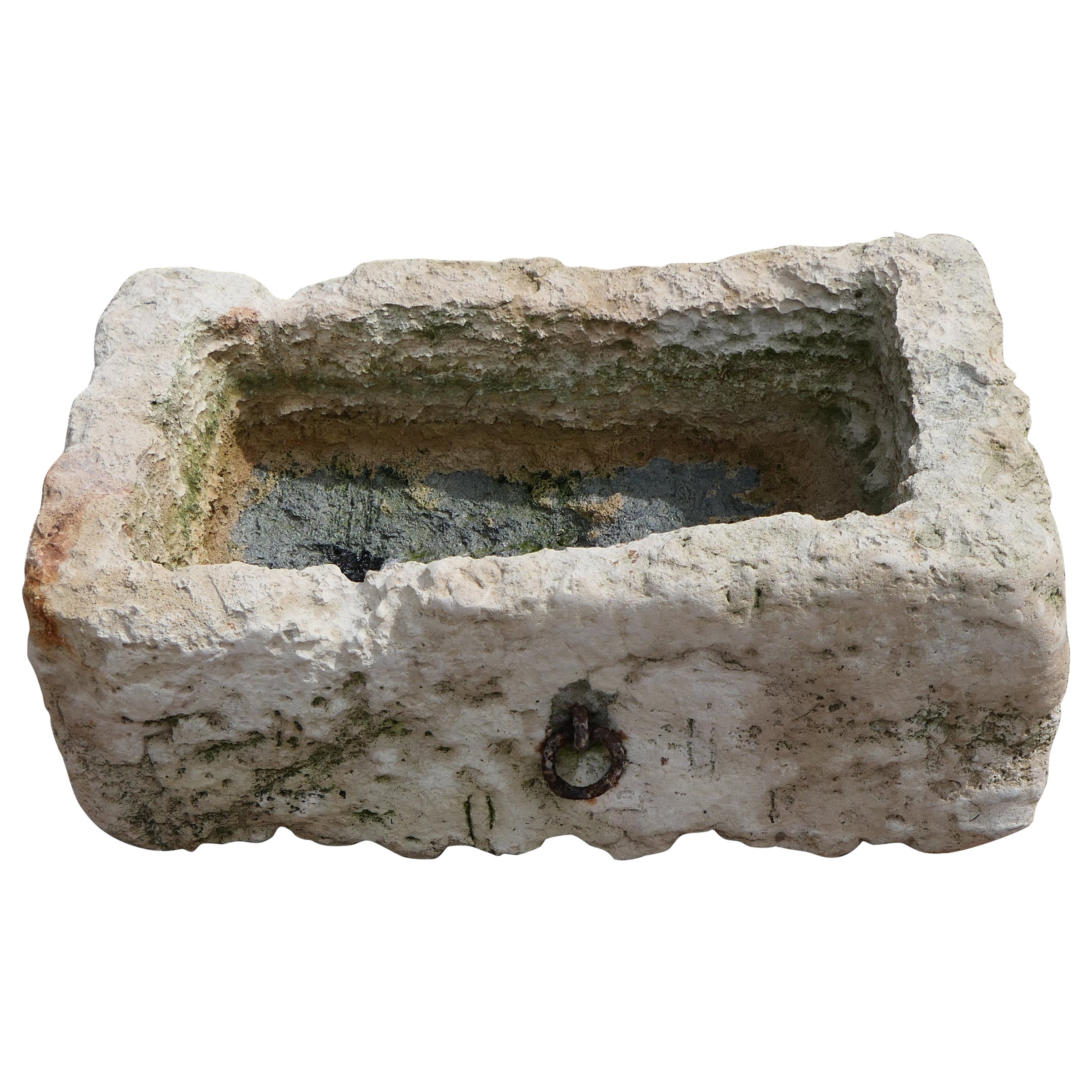 Antique French Limestone Trough – Rustic Garden Feature or Sink