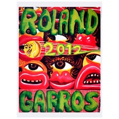 French Open Roland Garros 2012 Original Vintage Poster