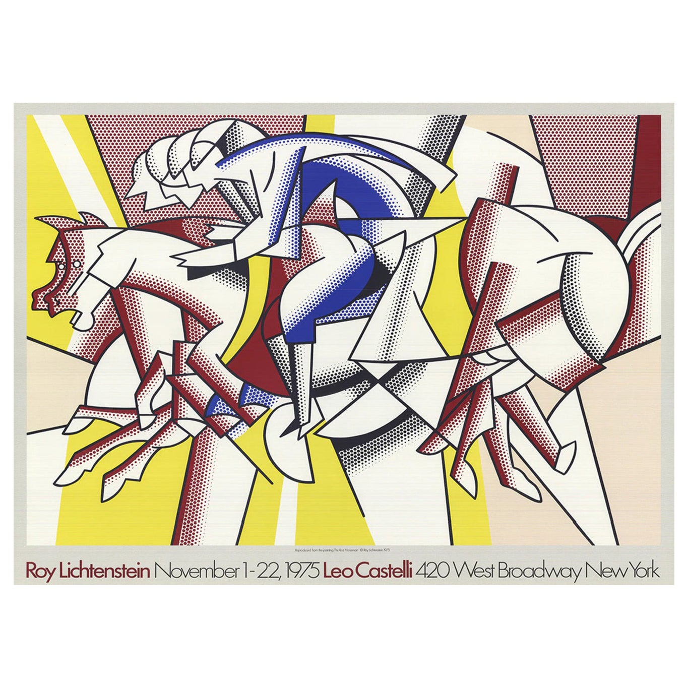 1975 Roy Lichtenstein - Leo Castelli Original Vintage Poster