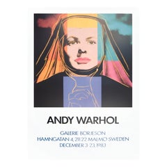 1983 Andy Warhol - Galerie Borjeson Original Vintage Poster