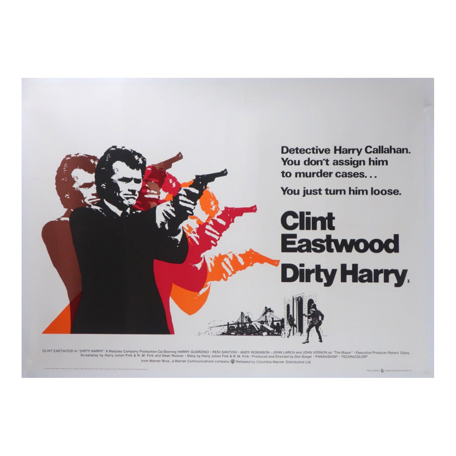 1971 Dirty Harry Original Vintage Poster