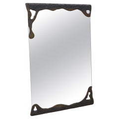 bronze wall mirror in art nouveau style by Lothar Klute