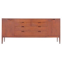 Mount Airy Janus Mid Century Nogal 14 Cajones Lowboy Dresser Credenza Beautiful