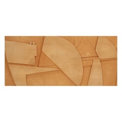Nerone and Patuzzi Abstract Wood Wall Panel for Forme e Superfici. Italy, 1970s