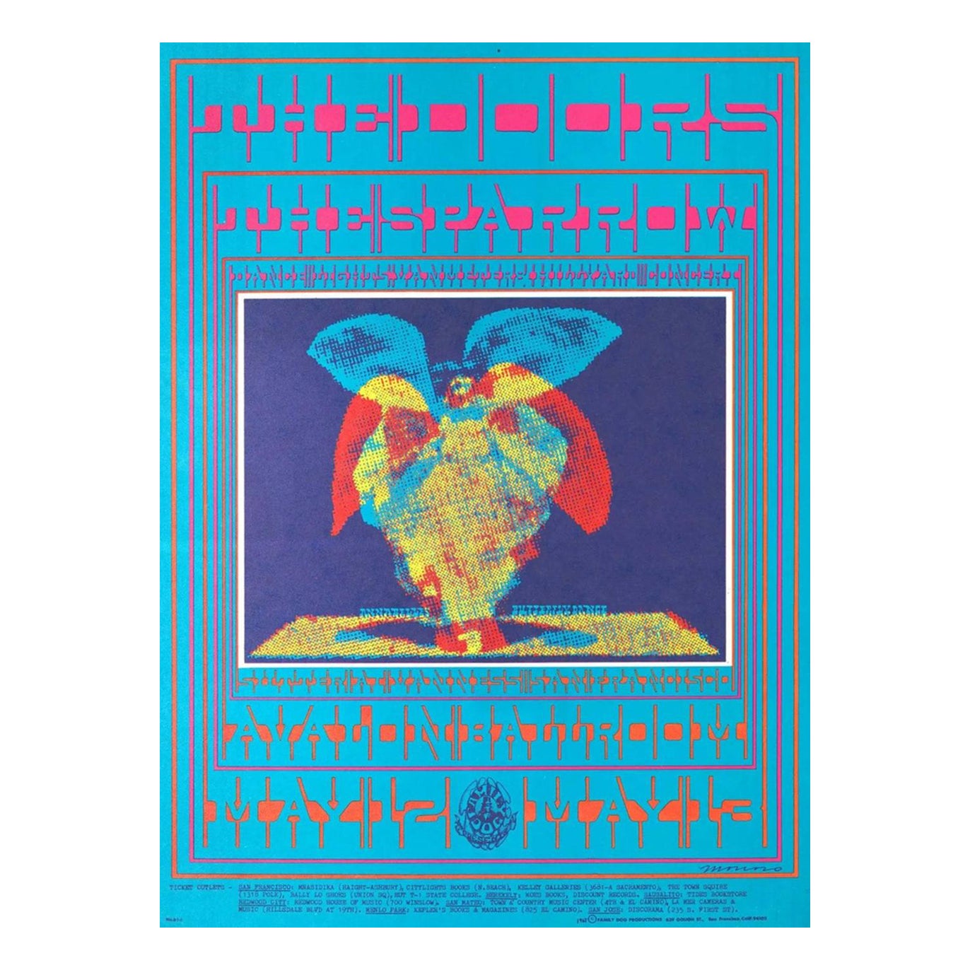 1967 The Doors - Avalon Ballroom Original Vintage-Poster