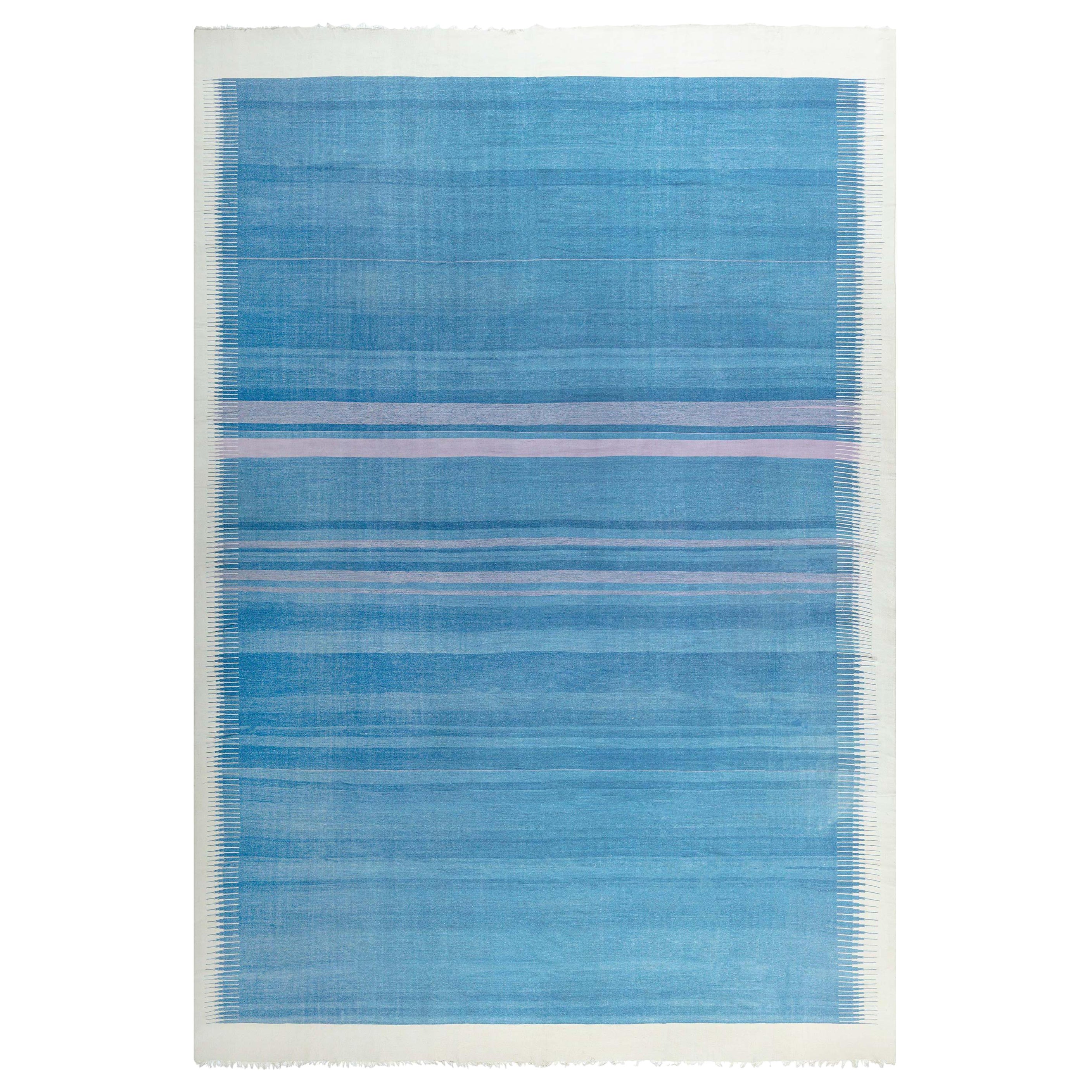 Tapis Dhurrie indien vintage Doris Leslie Blau