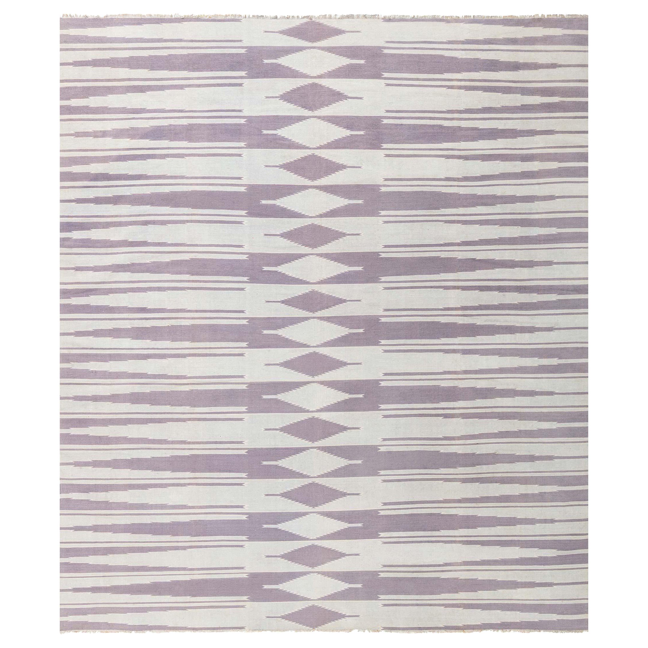 Doris Leslie Blau Vintage Indian Dhurrie Rug
