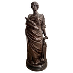 19th Century Patinated Terracotta French Sculpture