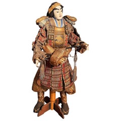 Japanese Meiji Period Elaborate Bunraku Puppeta, 19th Century