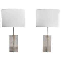 Designer americano, Lampade da tavolo, Acciaio, USA, anni '1960