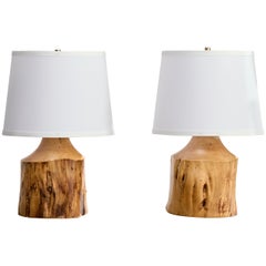 Sigvard Nilsson, Table Lamps, Cottonwood, Sweden, 1970s