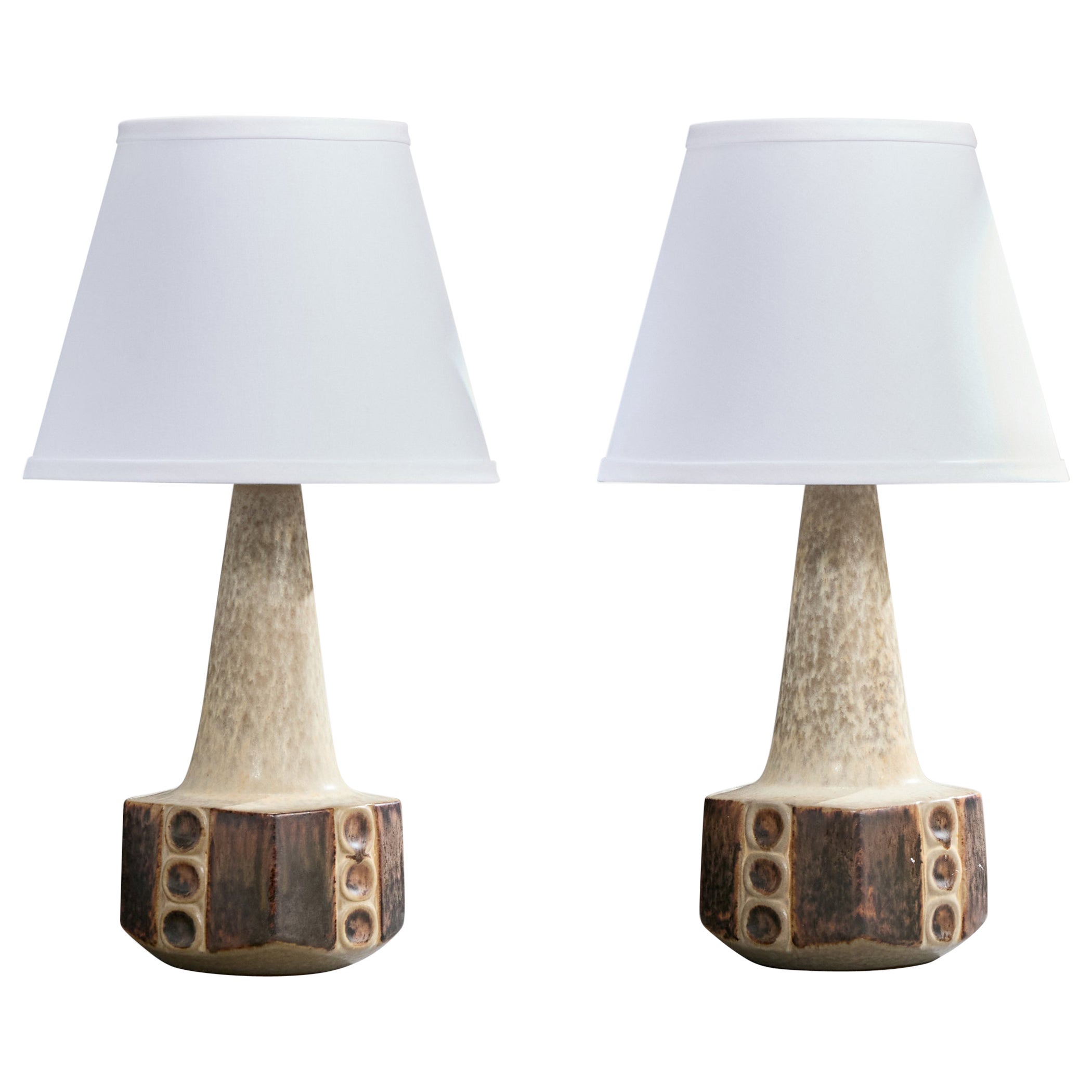 Michael Andersen, lampes de table, grès, Danemark, années 1960 en vente