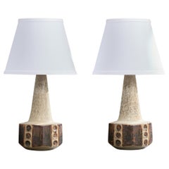Michael Andersen, Lampade da tavolo, gres, Danimarca, anni '60