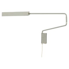 Anvia 'Paper Clip' Wall Mount Desk Lamp with Flat Shade in Gray