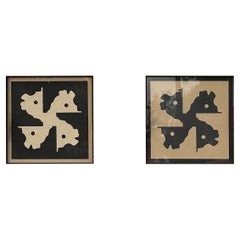 Set Of 2 Vivid Spiral Wall Art by WANAS