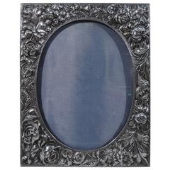 Antique Stieff Sterling Silver Picture Frame with Classic Baltimore Repousse