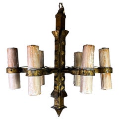 Spanish Hand Forged Iron Chandelier