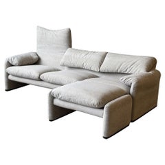Maralunga Sofa + Ottoman by Vico Magistretti for Cassina