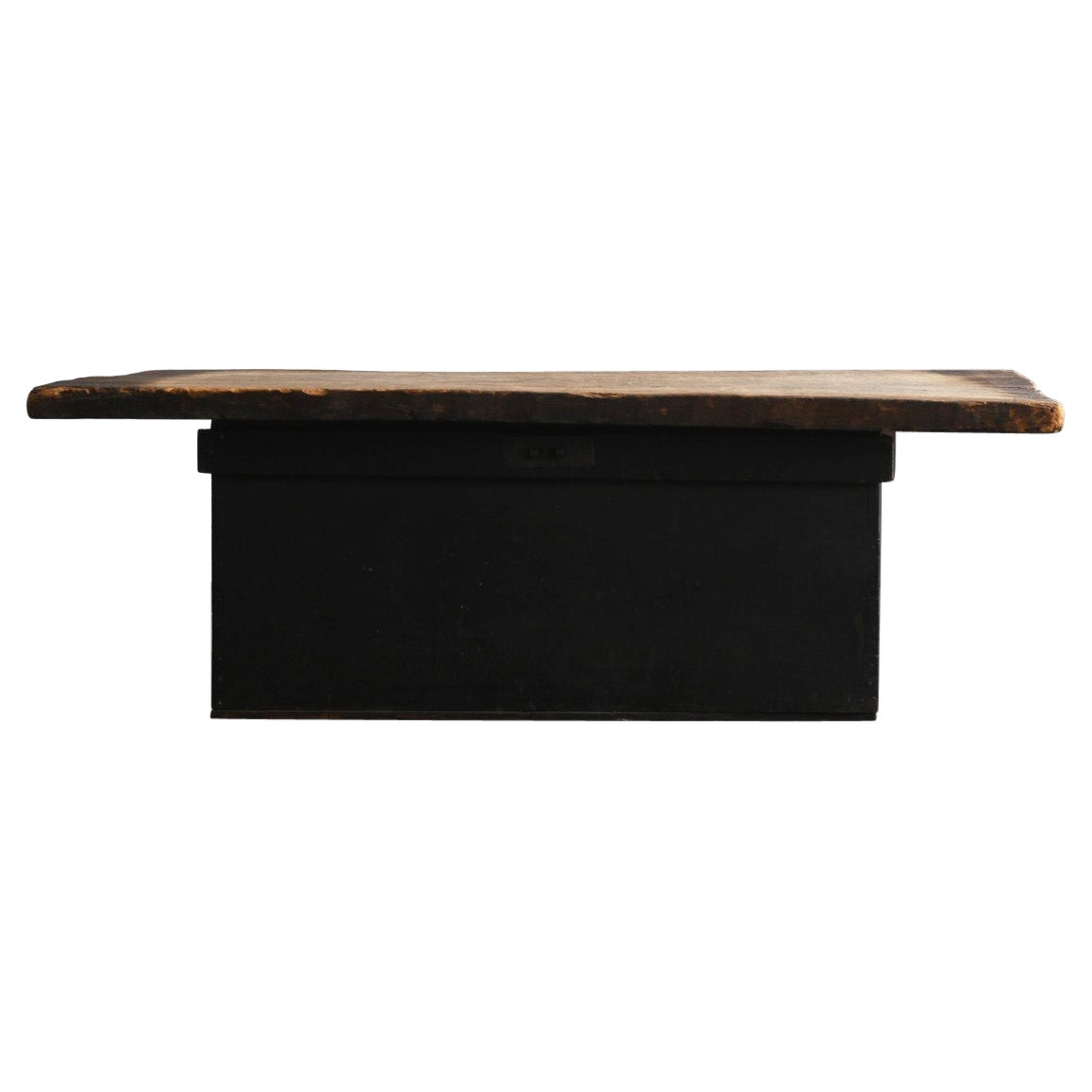 Japanischer antiker niedriger japanischer Holztisch/1868-1920/Wabi-sabi Couchtisch