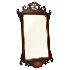 Antique Georgian Period Parcel Dorado Espejo