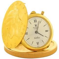 Retro Rolex Cellini Watch in 20 Dollar Gold Piece