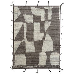 8x10 Ft Handmade Moroccan style Rug, 100% Natural Wool. Custom Options Available