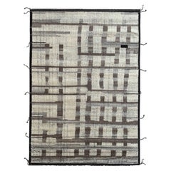 9x12 Ft Beni Ourain Design Rug. Hand-knotted Moroccan Design Carpet. 100% Wool