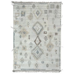 Tappeto in stile marocchino fatto a mano 10x14 piedi, 100% lana naturale. Tappeto Beni Ourain